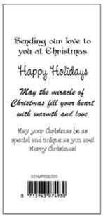 Transparent Stempel StudioLight STAMPSSL25 KERST, Hobby en Vrije tijd, Stempelen, Ophalen of Verzenden, Nieuw, Clearstamp
