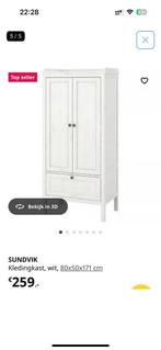 Ikea Witte Sunvik Kinder Kast, Huis en Inrichting, Kasten | Kledingkasten, Ophalen, Zo goed als nieuw, 25 tot 50 cm, 50 tot 100 cm