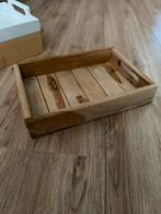 Mini dienblad, Ophalen of Verzenden, Zo goed als nieuw, Rechthoekig, Hout