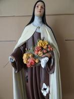 Groot antiek beeld Heilige Theresia van Lisieux 80cm gips, Ophalen of Verzenden