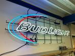 Zeer grote neon verlichting van Bud beer Budlight Budweiser, Ophalen, Zo goed als nieuw, Lichtbak of (neon) lamp