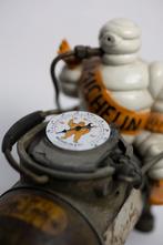 Antieke Michelin Bibendum  manometer onderdelen 1920s, Verzenden, Gebruikt, Reclamebord