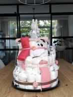 Luiertaart groot meisje kraamkado op aanvraag, Ophalen, Nieuw, Kraamcadeau