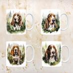 Set van 4 bekers met Basset hond, Nieuw, Ophalen of Verzenden