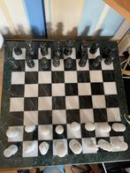 Marmeren Schaakset Compleet - Antiek Schaakspel, Antiek en Kunst, Ophalen of Verzenden