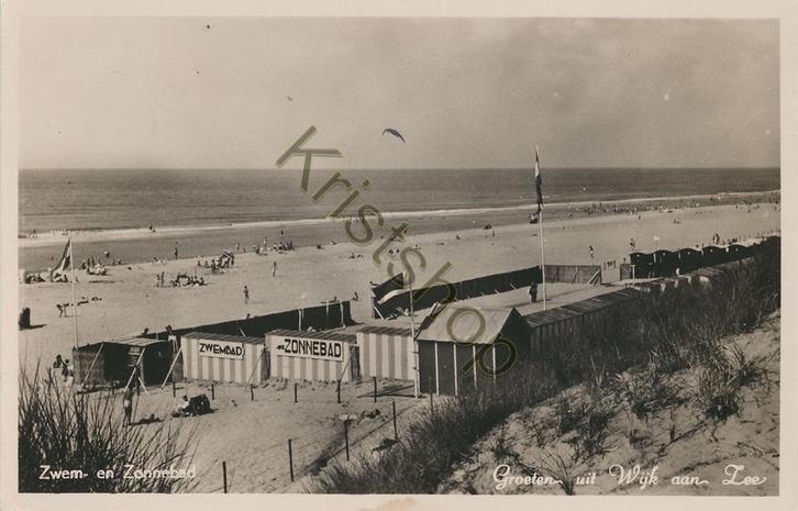 Wijk aan Zee - Zwem- en Zonnebad [KRST007-4912, Verzamelen, Ansichtkaarten | Nederland, Gelopen, Noord-Holland, 1960 tot 1980