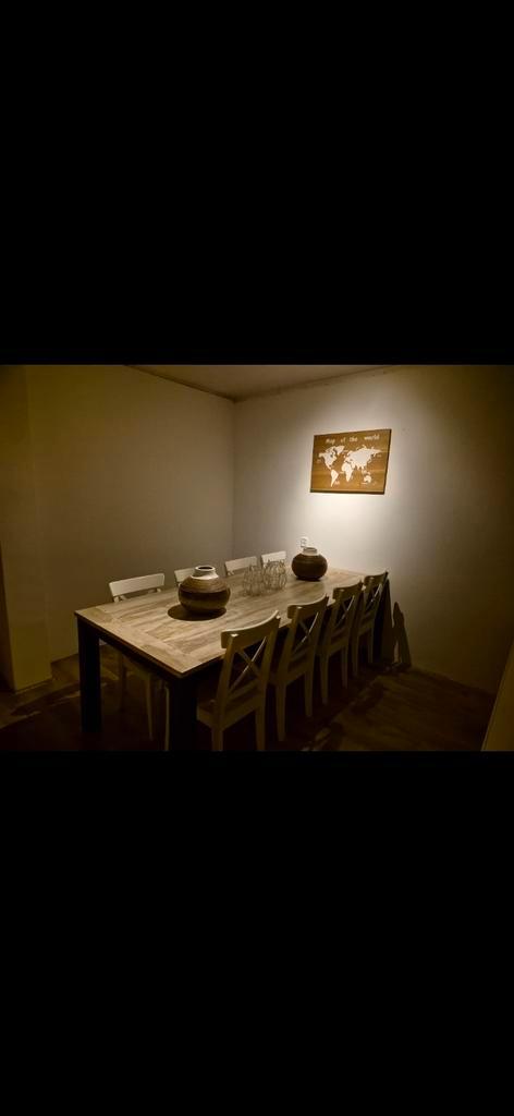 Massieve Eetkamertafel - 8 persoons!, Huis en Inrichting, Tafels | Eettafels, Ophalen