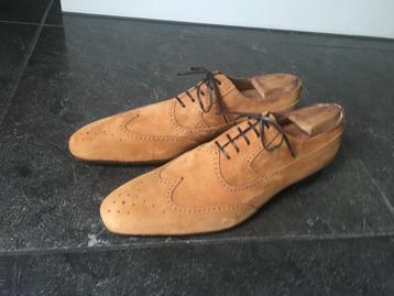 Linea due italiaanse suede brogues cognac 42,5 NIEUW beschikbaar voor biedingen