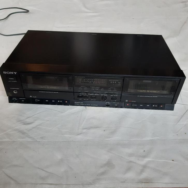 Sony cassette deck TC-WR500, Audio, Tv en Foto, Cassettedecks, Dubbel, Sony, Auto-reverse, High speed dubbing, Tape counter, Ophalen