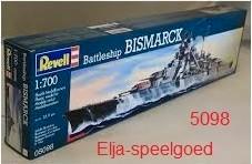 Modelbouw Revell 1:700 BISMARCK 5098 boot/schip, Hobby en Vrije tijd, Modelbouw | Boten en Schepen, Nieuw, 1:50 tot 1:200, Revell