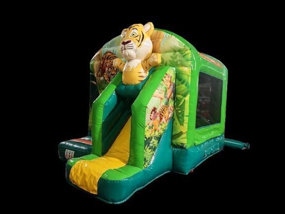 Te koop mooi nieuw springkussen kleine tijger 3,9 x 2,8 m, Hobby en Vrije tijd, Feestartikelen | Verhuur, Nieuw, Verjaardag, Ophalen of Verzenden