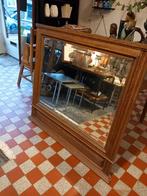 Elegante eikenhouten spiegel met facet., Huis en Inrichting, Woonaccessoires | Spiegels, Ophalen, 100 tot 150 cm, Zo goed als nieuw