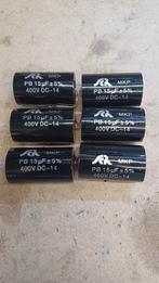 6 x Scr Mkp 15uf - 400v dc 5% condensator nieuw, Overige merken, Nieuw, Ophalen of Verzenden, 120 watt of meer