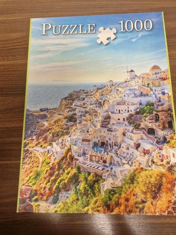SANTORINI Griekenland, legpuzzel 1000 stukjes beschikbaar voor biedingen