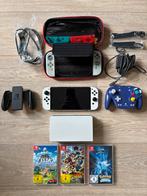 Nintendo Switch OLED - XXL package, Switch OLED, Met 2 controllers, Ophalen of Verzenden, Zo goed als nieuw