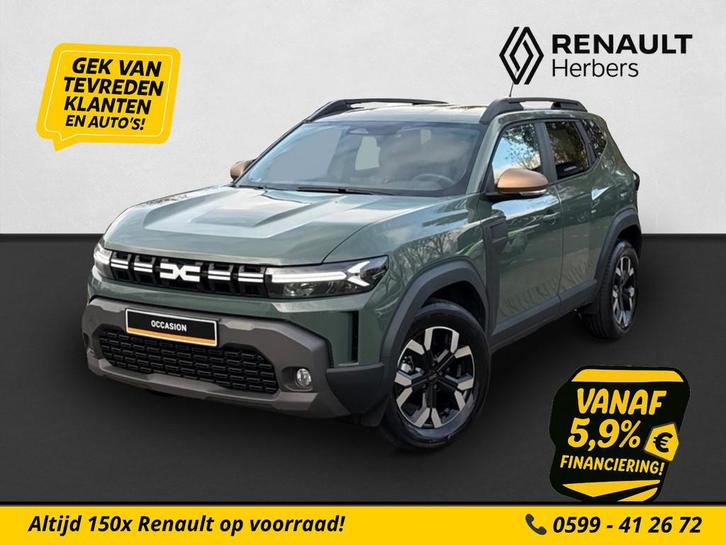 Dacia Duster 1.6 Hybrid 140 Extreme CRUISE / STOEL/STUUR VER, Auto's, Dacia, Bedrijf, Te koop, Duster, ABS, Achteruitrijcamera