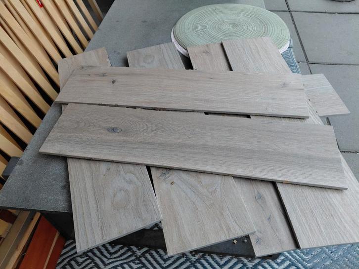 Rustiek Eiken Look Tegels 60x15 - Uniek! 36 m2, Doe-het-zelf en Verbouw, Tegels, Nieuw, Vloertegels, Keramiek, 60 cm of meer, Minder dan 20 cm