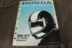 Honda VT700 C 1986 1987 shadow motorcycle shop manual, Motoren, Handleidingen en Instructieboekjes, Ophalen of Verzenden, Honda