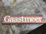Naambord Gaastmeer, Watersport en Boten, Gebruikt, Ophalen of Verzenden