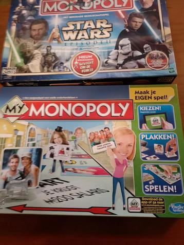 Monopoly Star Wars Ep. II & My Monopoly (Eigen Kaarten) beschikbaar voor biedingen