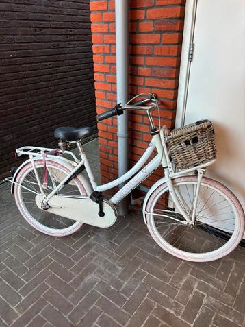 Cortina U4 meisjesfiets 24 inch wit roze met mand  beschikbaar voor biedingen