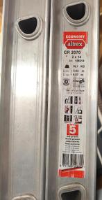 Altrex ladder 2x14 treden met voet, Ophalen, Zo goed als nieuw, Ladder, Opvouwbaar of Inschuifbaar