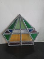 Antiek glas in lood ruitje, Ophalen