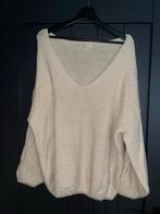 Witte trui met gouden details - One Size - Dames, Kleding | Dames, Truien en Vesten, Millenium, Ophalen of Verzenden, Zo goed als nieuw