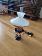 Vintage Tafellamp met Bloemenmotief, Ophalen