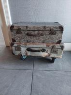 koffer tafeltje opbergkoffer koffertafeltje op wielen, Wieltjes, 50 tot 60 cm, Hard kunststof, Ophalen of Verzenden