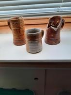 Drie antieke steengoed pullen 17e eeuw, Ophalen of Verzenden
