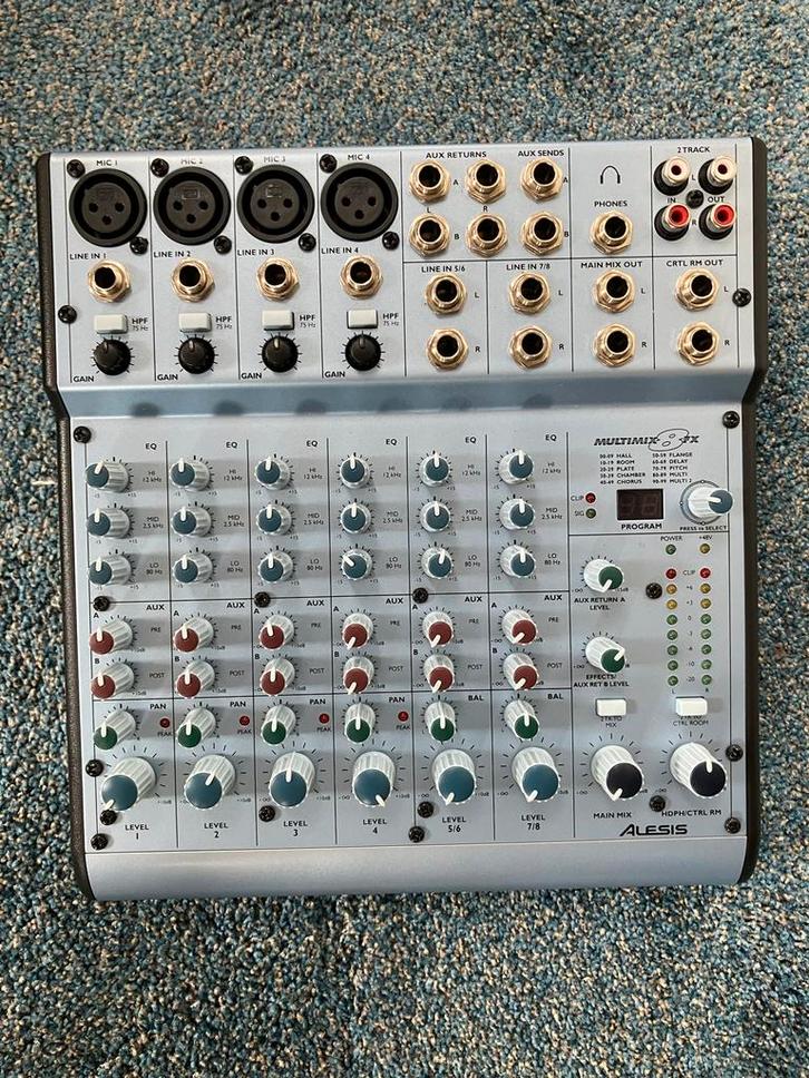 Alesis Multimix 8 FX 2007, Muziek en Instrumenten, Mengpanelen, Gebruikt, Minder dan 5 kanalen, Microfooningang, Ophalen