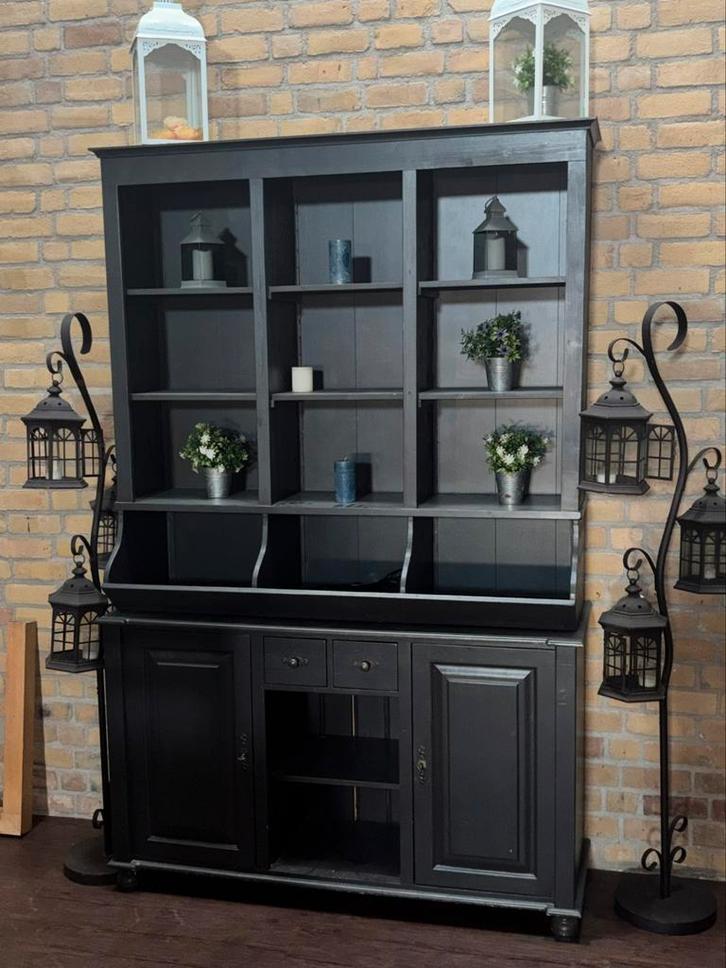 Grote Vintage Kast Horeca Restaurant Cafe buffetkast, Huis en Inrichting, Kasten | Buffetkasten, Zo goed als nieuw, 200 cm of meer