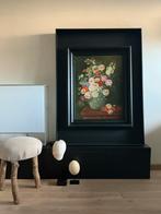 Schilderij bloemstilleven, olieverf in baklijst, Antiek en Kunst, Ophalen