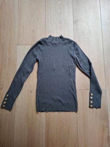 Grijze top, lange mouw. Maat, XS. beschikbaar voor biedingen