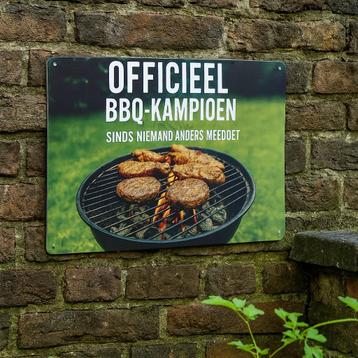 Wandbord bbq - BBQ decoratie - Tekstborden - Decoratie  beschikbaar voor biedingen