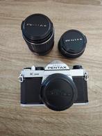 Pentax K1000 + 1:2 50mm+ 2.8 28mm + 3.5 135mm, Audio, Tv en Foto, Fotocamera's Analoog, Ophalen of Verzenden, Gebruikt, Spiegelreflex