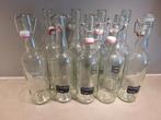 9 beugel flessen 0,75 liter / 750 ml, Ophalen of Verzenden, Glas, Overige stijlen, Glas of Glazen