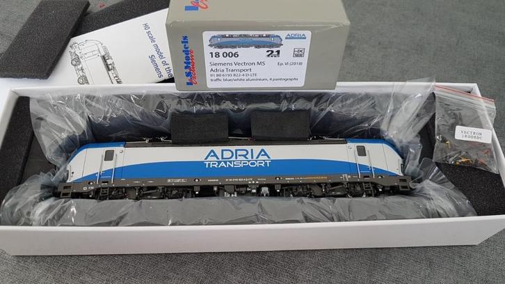 Ls models loc LTE vectron Adria gelijkstroom, Hobby en Vrije tijd, Modeltreinen | H0, Zo goed als nieuw, Locomotief, Gelijkstroom
