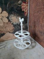 Wit gietijzeren eierrekje haan, Ophalen of Verzenden