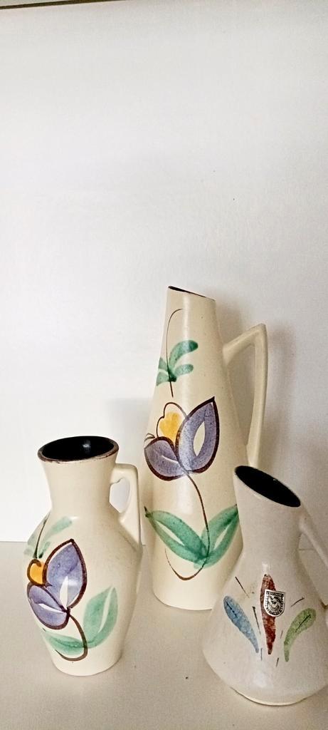 Vintage Jaren 50 Vaasjes - Set van 3, Huis en Inrichting, Woonaccessoires | Vazen, Ophalen of Verzenden