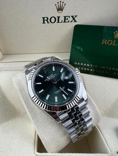 Rolex Date just, Sieraden, Tassen en Uiterlijk, Horloges | Dames, Polshorloge, Staal, Staal, Ophalen of Verzenden