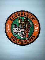 32ND Slobberin Wolfhounds Patch, Ophalen of Verzenden, Luchtmacht, Nederland, Embleem of Badge