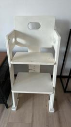 Tiamo wood collection wit kinderstoel, Kinderen en Baby's, Kinderstoelen, Ophalen, Gebruikt, Meegroeistoel, Aanschuifbaar