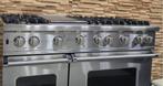 Luxe Fornuis Viking 120cm RVS 2 GASOVENS teppanyaki 6 pit, Witgoed en Apparatuur, Fornuizen, 60 cm of meer, Ophalen of Verzenden