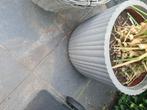Mooie grote kunsstof tuinpot en zwarte plastic pot, Tuin en Terras, Ophalen, Zo goed als nieuw