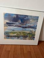 Abstract Aquarel Schilderij, Antiek en Kunst, Ophalen