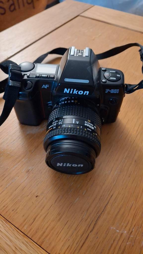 Nikon F-801 met 3 lenzen, Audio, Tv en Foto, Fotocamera's Analoog, Gebruikt, Spiegelreflex, Nikon, Ophalen of Verzenden