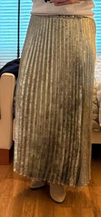 Prachtige gouden rok mtS, Kleding | Dames, Rokken, Ophalen of Verzenden, Zo goed als nieuw, Zwart, Onder de knie