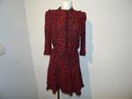 Zadig & Voltaire leuke smaakvolle jurk rood jaguar print M, Kleding | Dames, Jurken, Maat 38/40 (M), Zadig & Voltaire, Verzenden